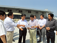 2011年5月，济南市历城区区委书记李胜利考察集团重点项目建设情况
